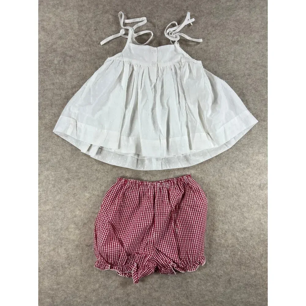 Smocked Sweets Star Spangled Bloomer Set Size 5T NEW